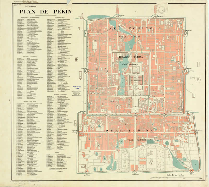 1900年北京城图 Plan de Pékin预览图