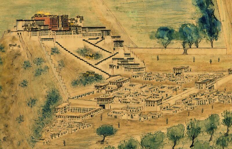 1905-1915年 拉萨鸟瞰图预览图1