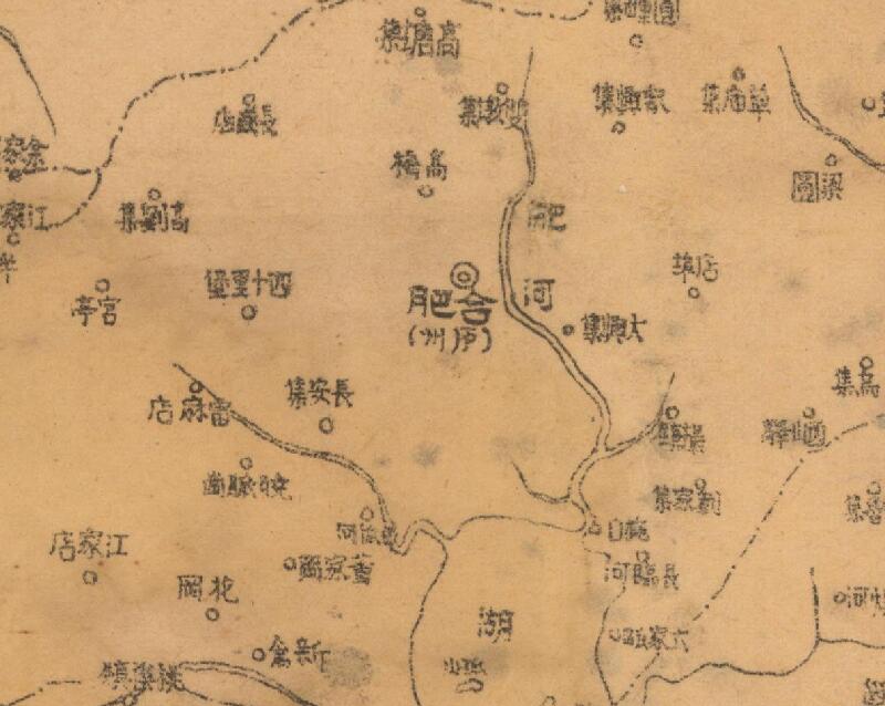 1945年《安徽省水道图》预览图1