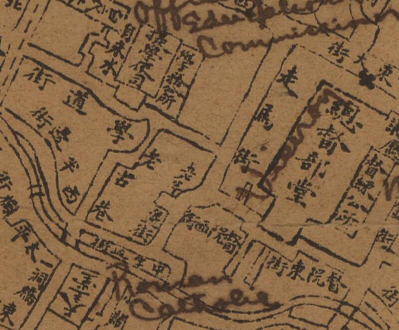 1911年宣统三年成都街市图预览图2
