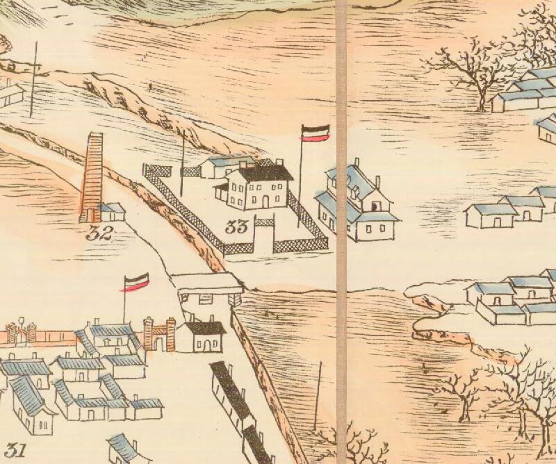 1898年青岛俯瞰手绘地图预览图3