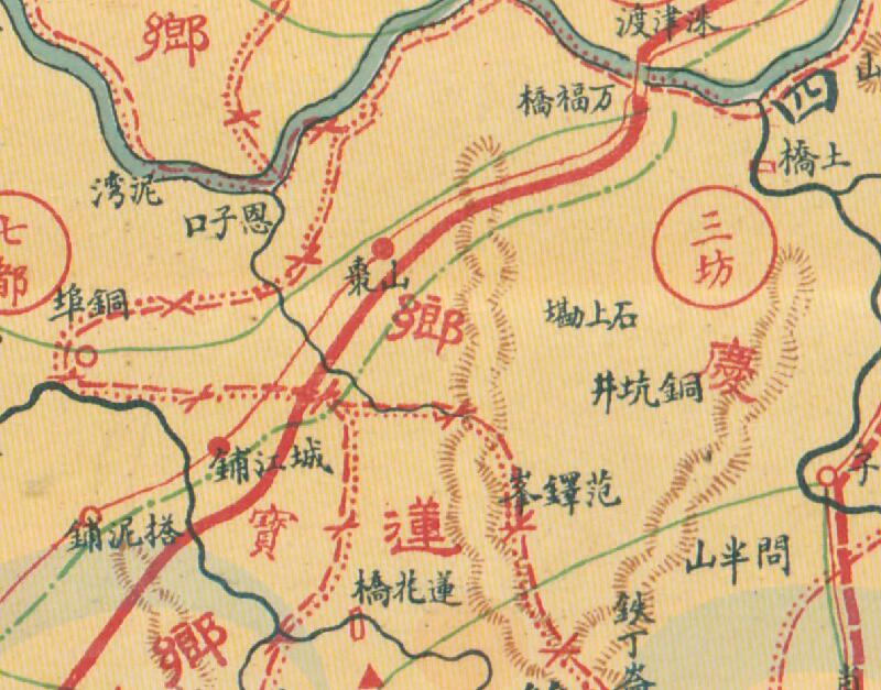 1929年湖南《湘乡明细地图》预览图3