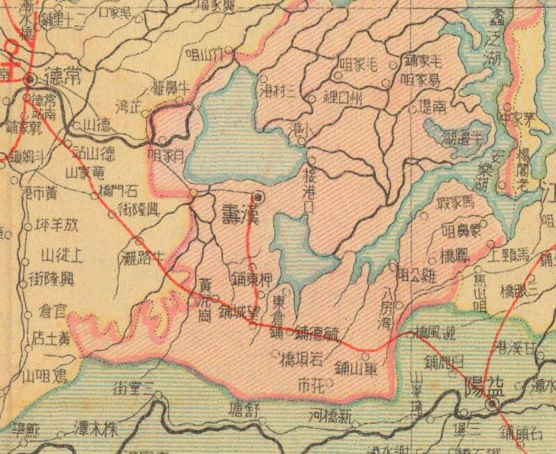 1943年《湖南省明细地图》预览图3