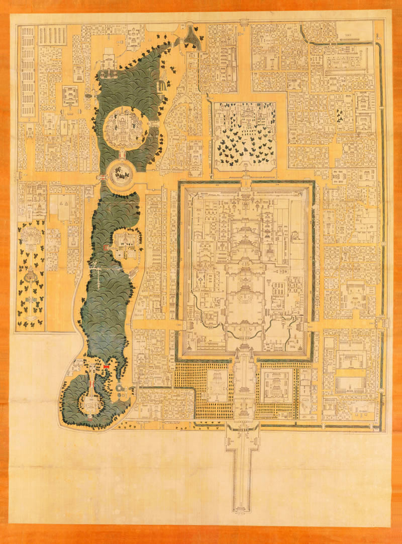 1669年康熙《皇城宫殿衙署图》