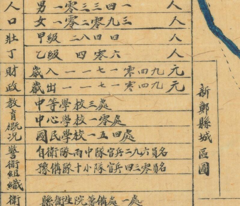 1942年《河南省新郑县图》预览图3