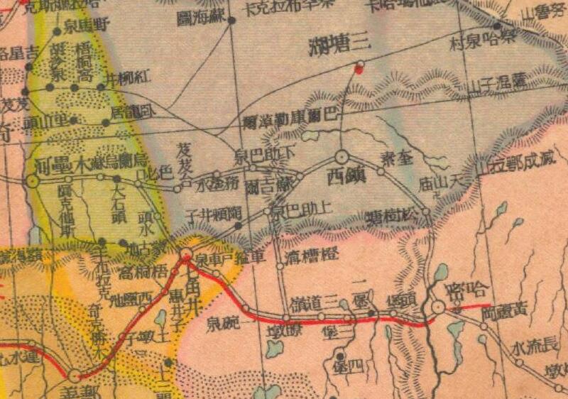 1930年代《新疆分县新图》预览图1