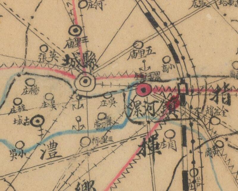 1942年《河南省郾城县全图》预览图1