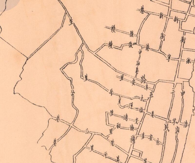 1936年安徽《大通街市图》预览图2