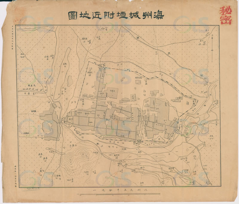 1911年《海州城垣附近地图》预览图