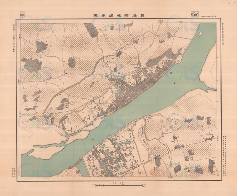 1949年《襄阳樊城城市图》预览图