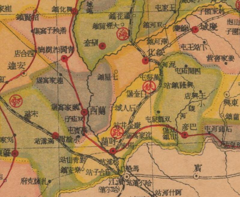 民国：《黑龙江分县新图》预览图1