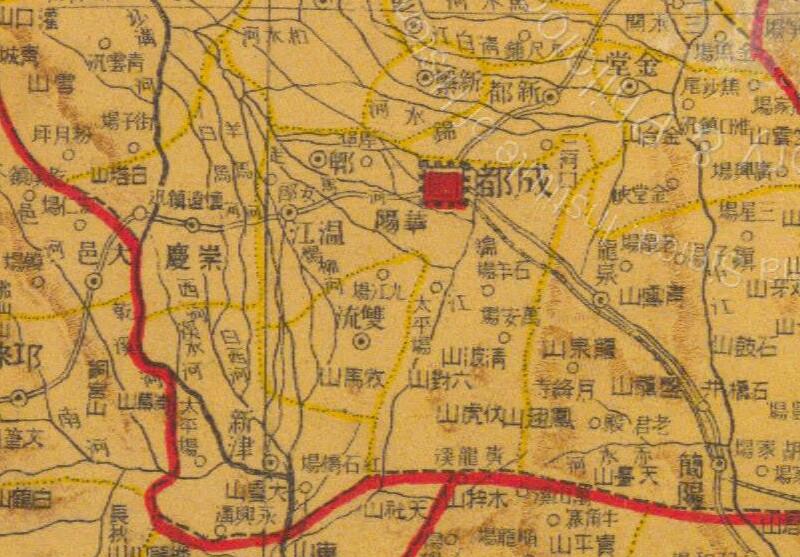1926年《四川省明细地图》预览图1