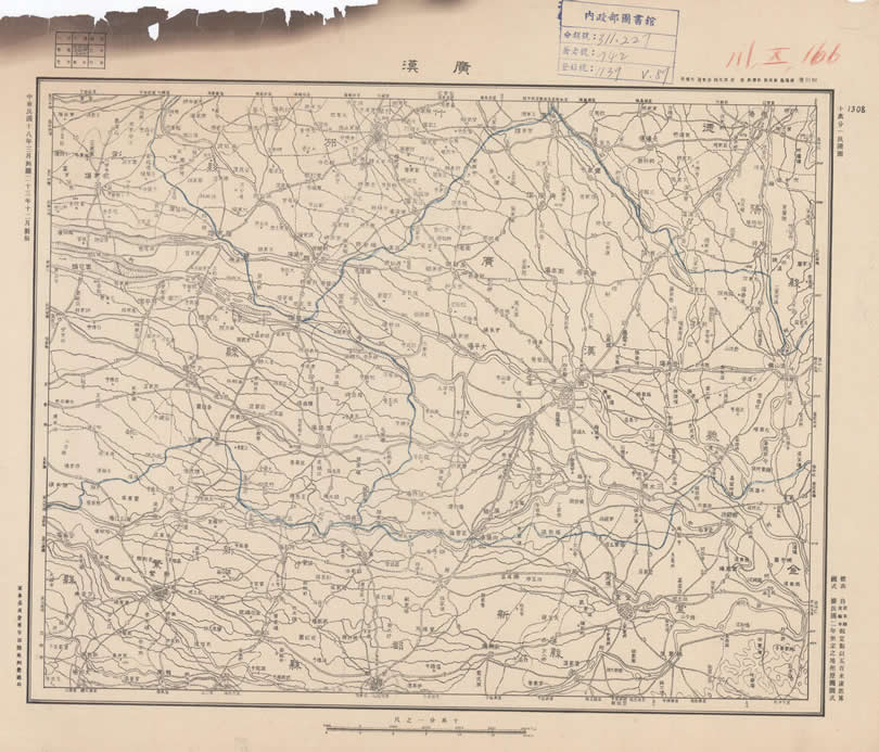 1930年代四川十万分一陆测地形图108P预览图2