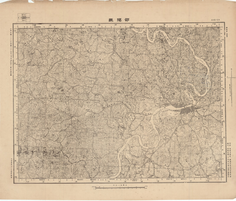 1944年湖南省图 五万分一陆测地图预览图2