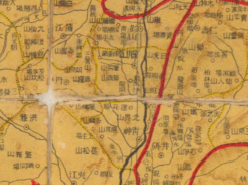 1926年《四川省明细地图》预览图2