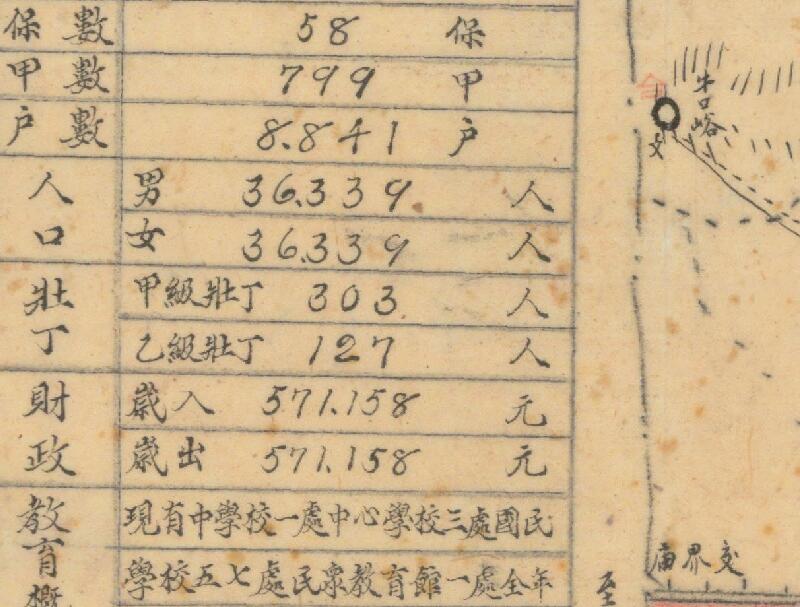 1940年代《河南省广武县图》预览图3