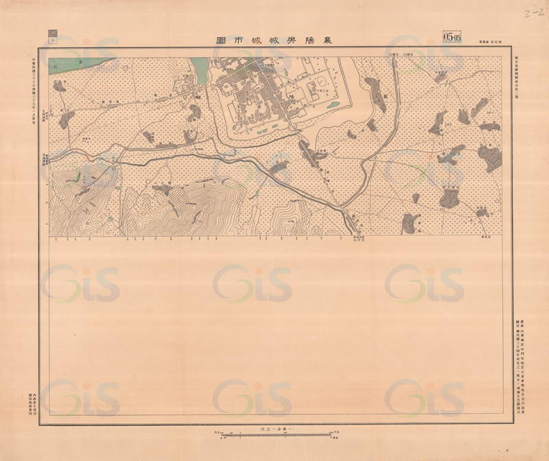 1949年《襄阳樊城城市图》预览图1
