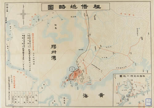 1919年《青岛租界地略图》缩略图