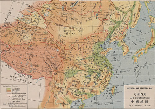 1906年中英双语版《中国地图》缩略图