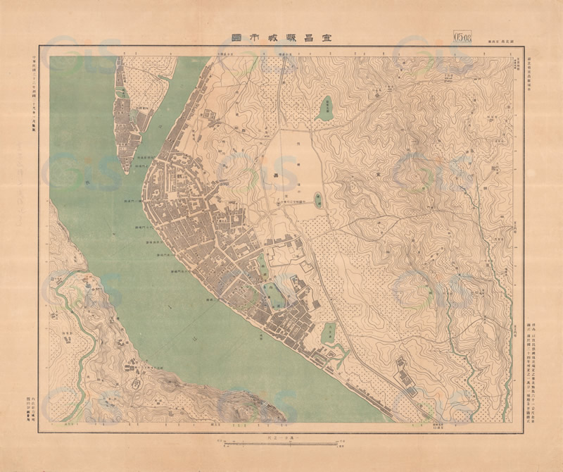 1949年《宜昌县城市图》预览图