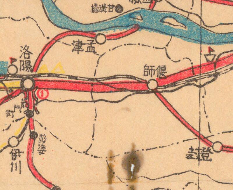 1946年《河南省公路路线图》预览图2