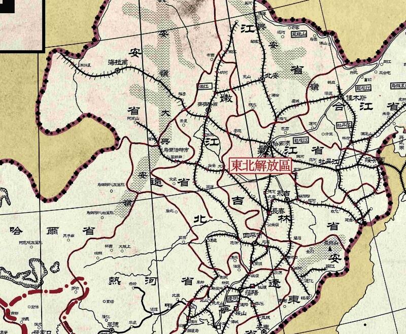 1949年《中国解放区现势图》预览图2