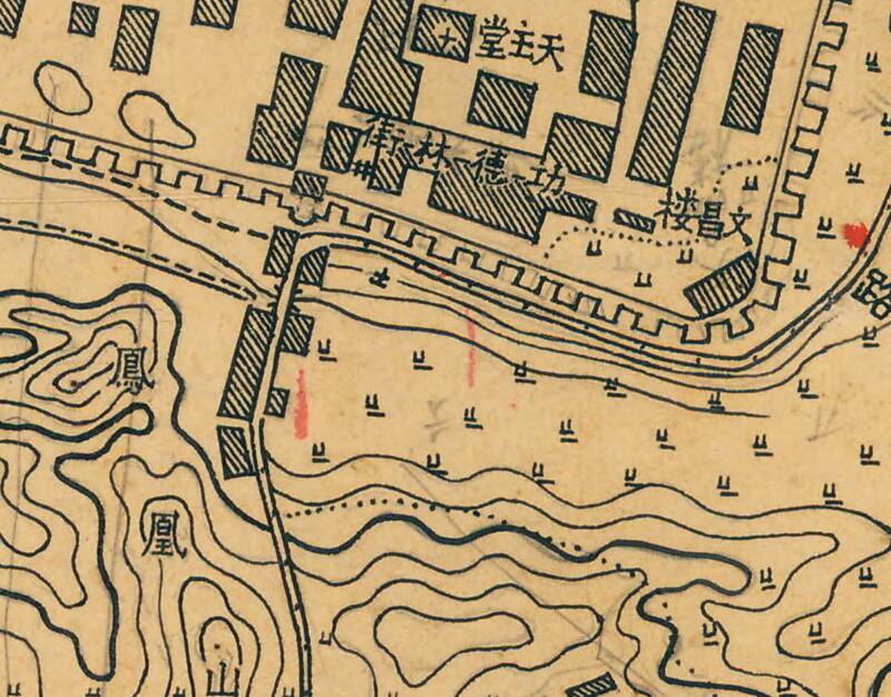 1947年湖北《安陆县城市图》预览图3