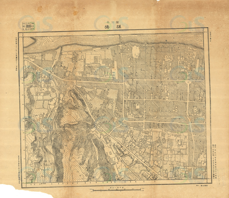 1943年《兰州市图》五千分一预览图1