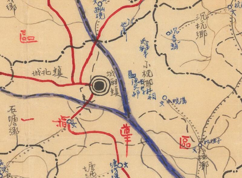 1941年《四川省绵阳县图》预览图1