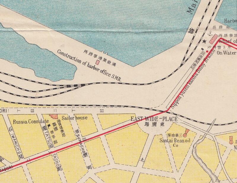 1909年《最近调查大连市街全图》预览图2