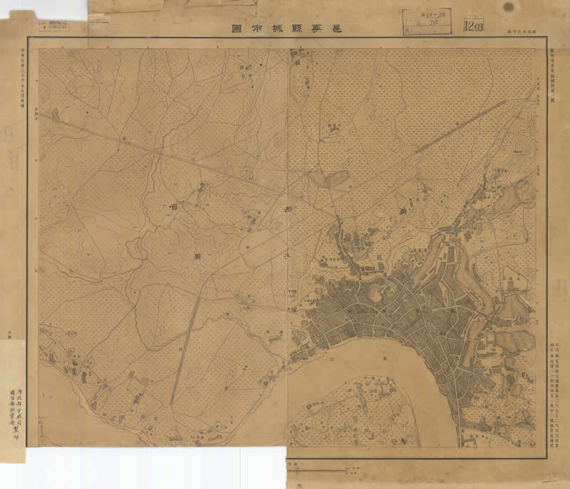 1947年南宁《邕宁县城市图》预览图