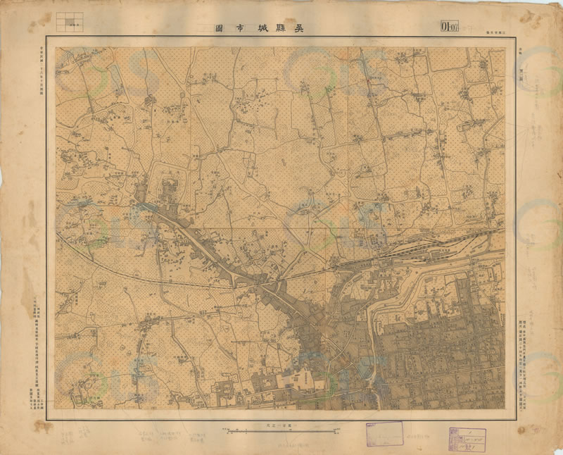 1947年苏州《吴县城市图》预览图