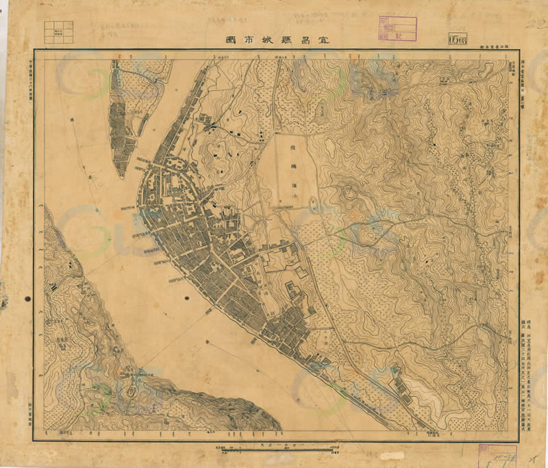 1947年《宜昌县城市图》预览图