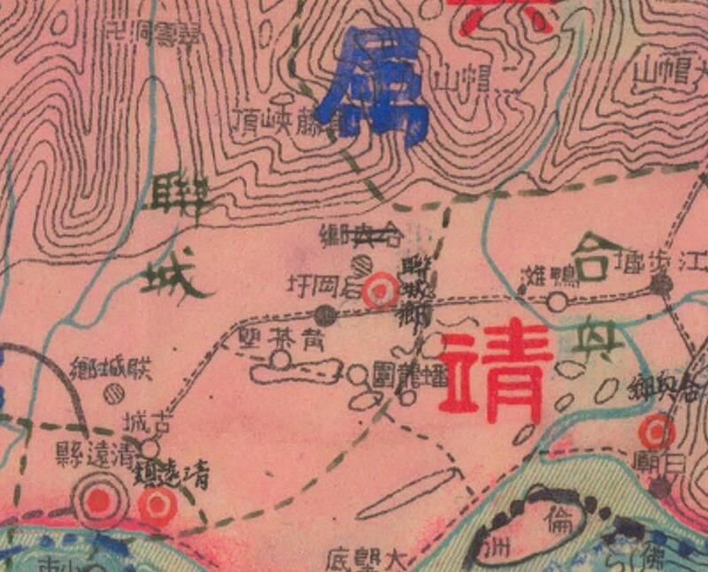 1941年广东《清远县总图》预览图1