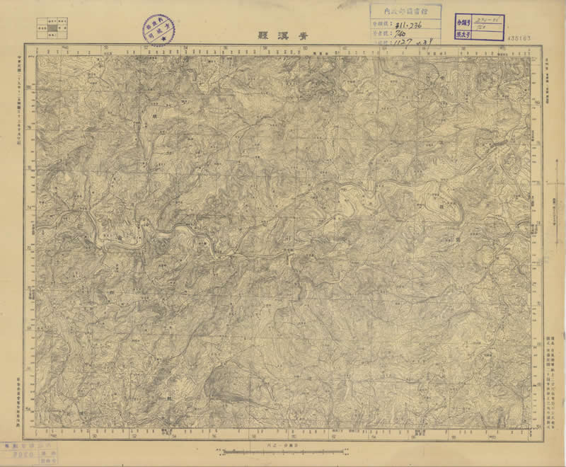 1943年《贵州省地形图》五万分一预览图2