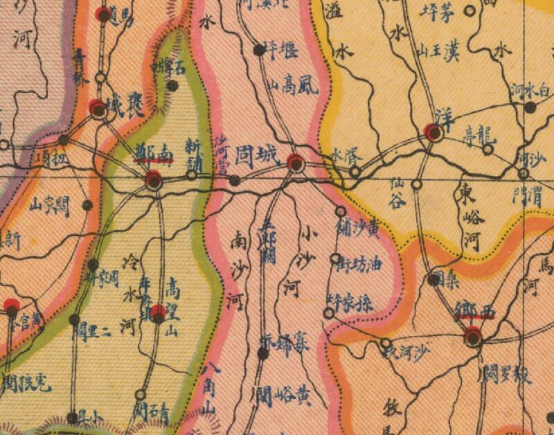 民国：《陕西明细地图》预览图2