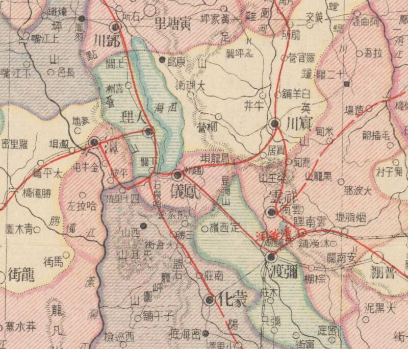 1945年《云南省明细地图》预览图3