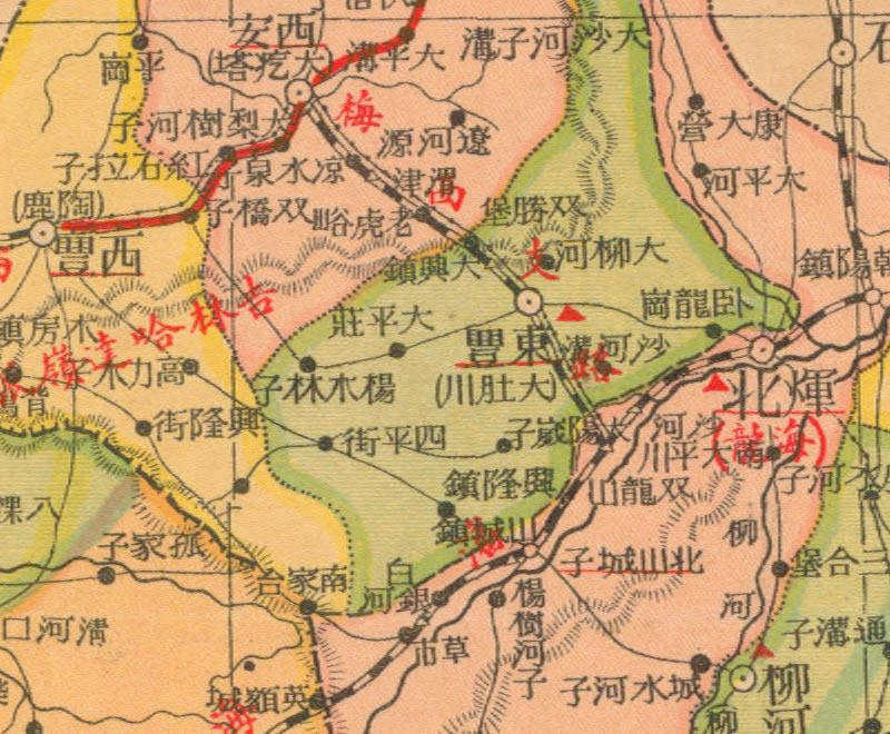 民国：《辽宁明细地图》预览图3