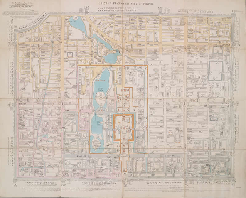 1843年《中国京城详图》彩色版预览图