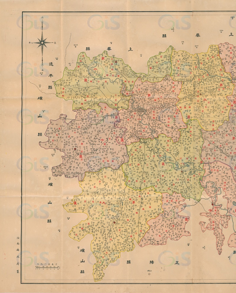 1934年《河南汝南县详图》预览图