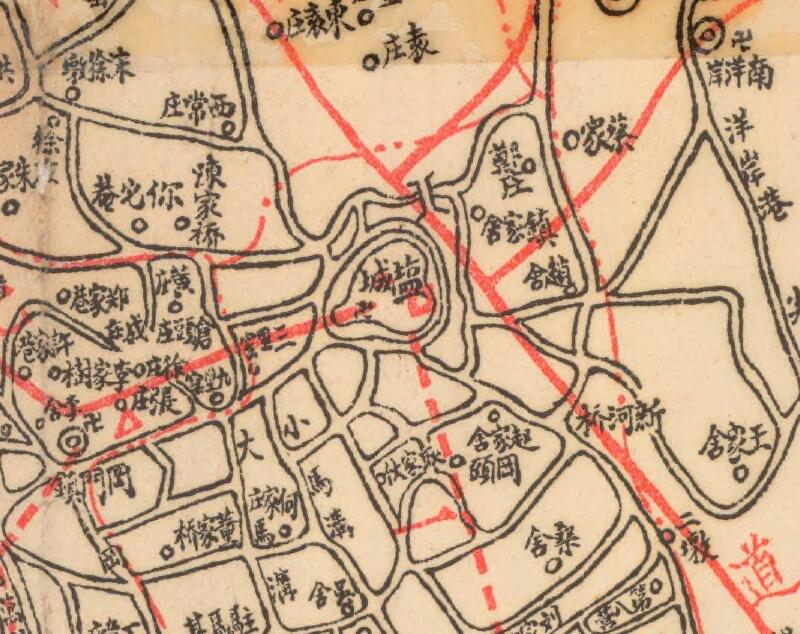 1944年《盐城县全图》预览图1