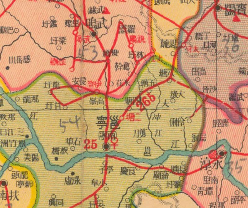 1938年《广西省明细地图》预览图1