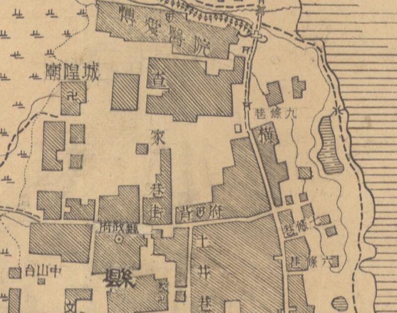 1947年江西《鄱阳县城厢图》预览图1