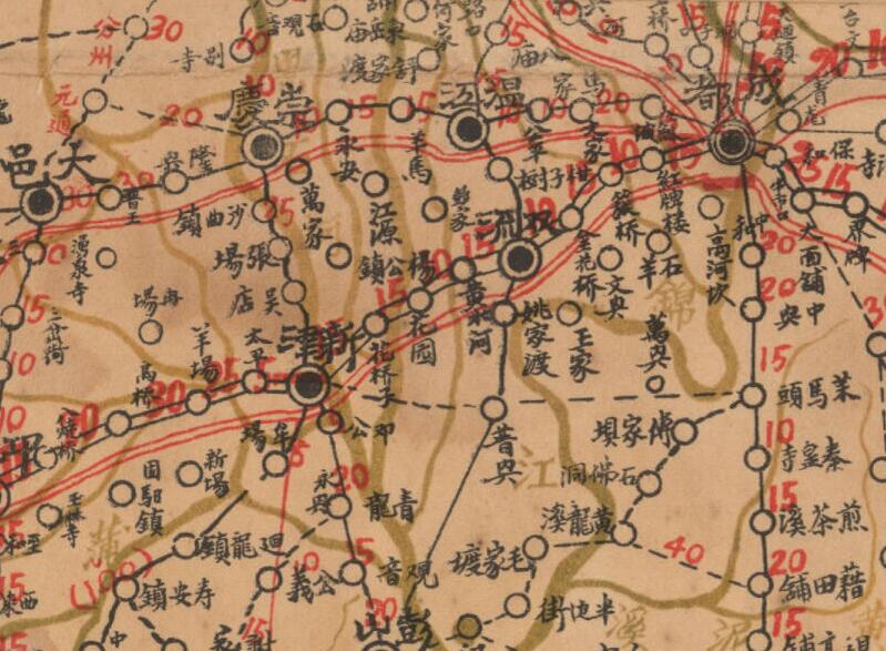 民国《四川明细道里全图》预览图1