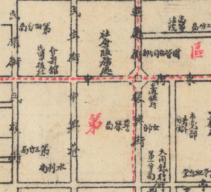 民国：《宁夏省银川市区域图》预览图2
