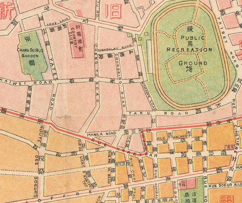 1917年《最近实测上海新地图》预览图3