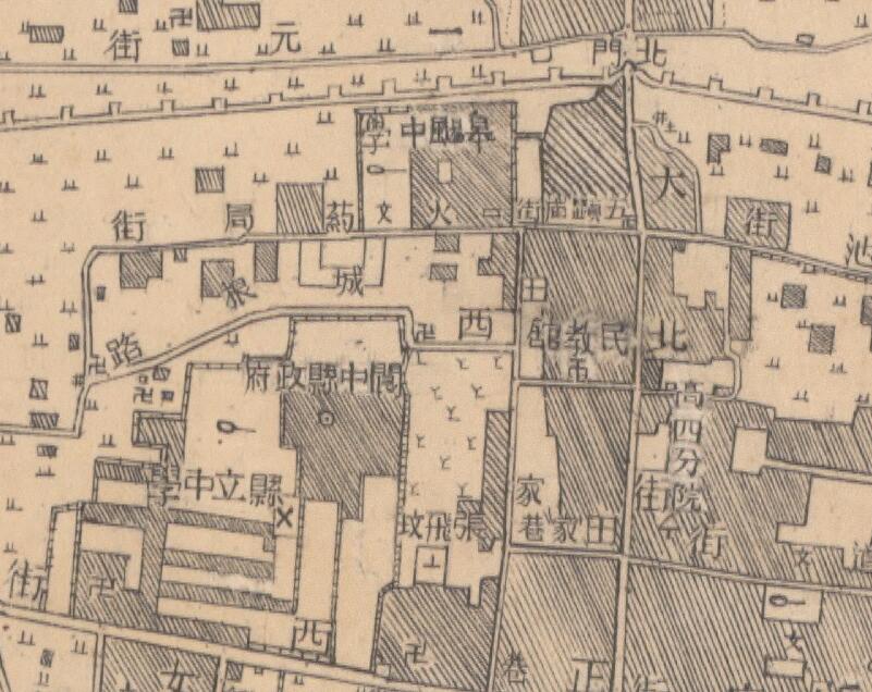 1948年四川《阆中县城厢图》预览图3