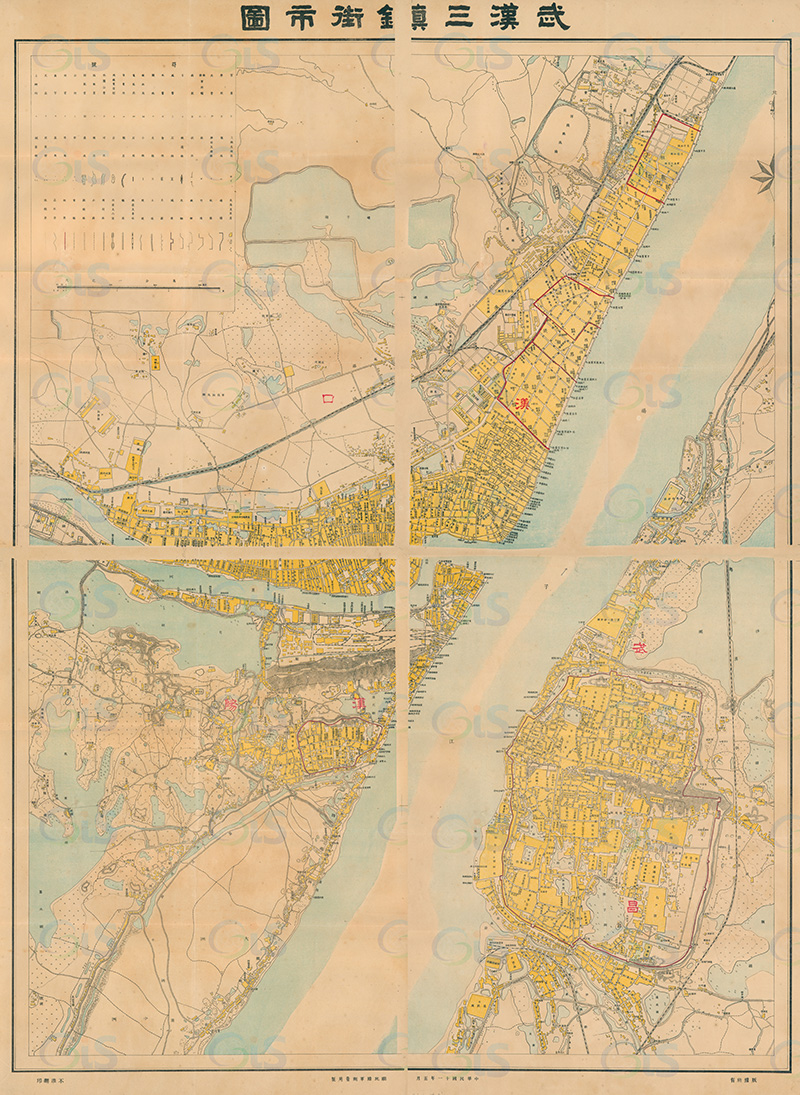 1922年《武汉三镇街市图》预览图