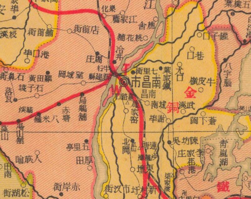 1938年《江西省明细地图》预览图1