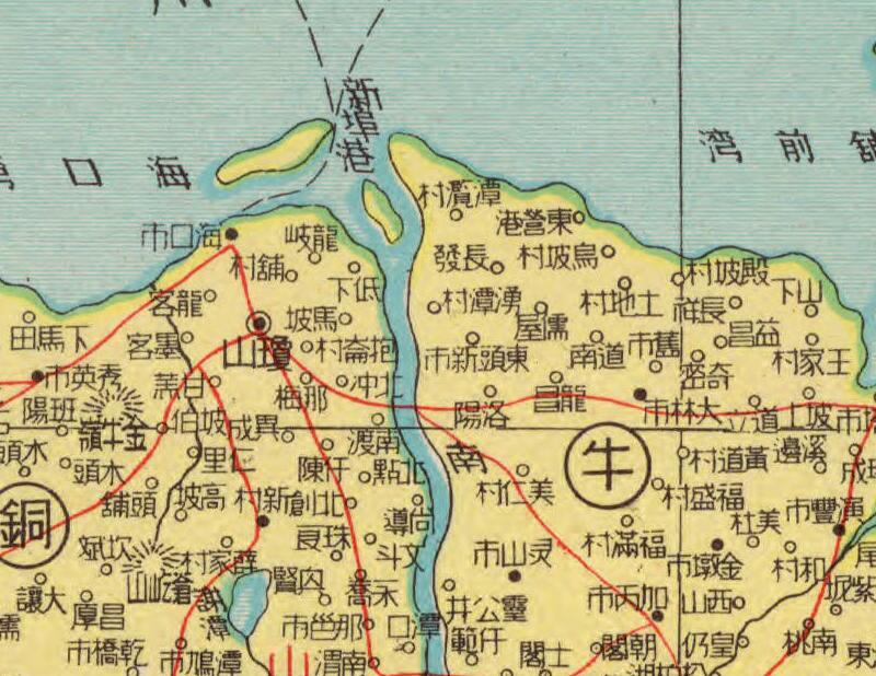 1947年《海南岛最新明细地图》预览图1